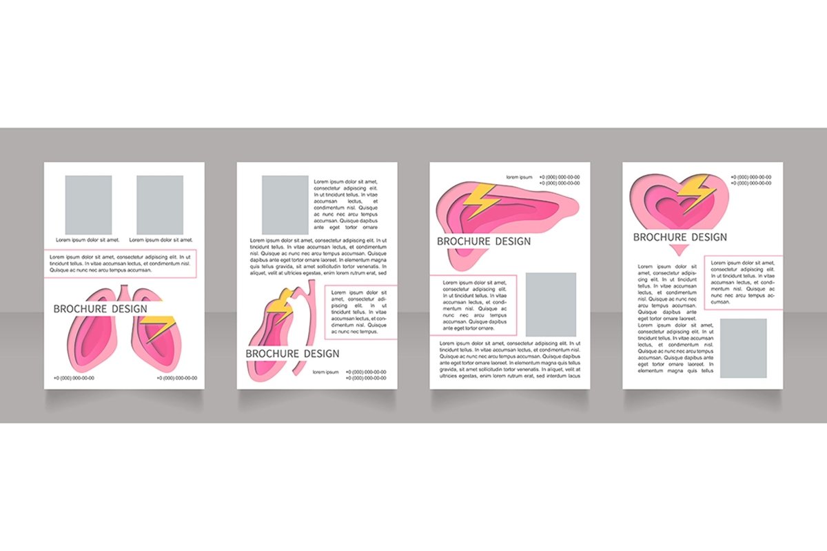 Human organs brochure design bundle