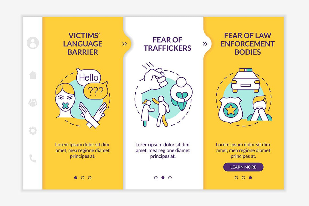 Human Trafficking App Screens Bundle