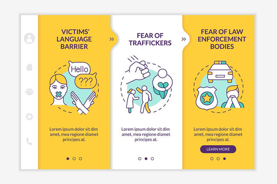 Human Trafficking App Screens Bundle