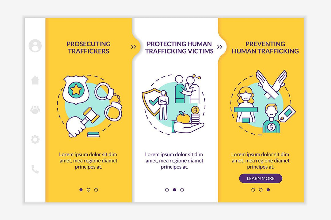 Human Trafficking App Screens Bundle