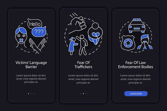 Human Trafficking App Screens Bundle