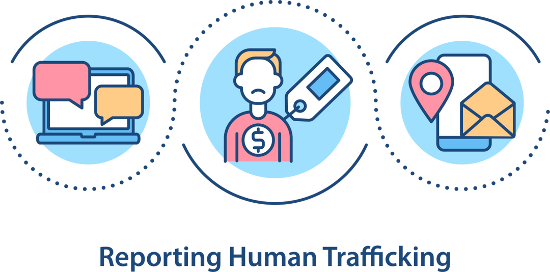 Human Trafficking Awareness Icons Bundle