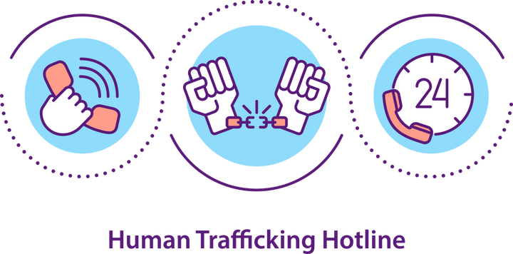 Human Trafficking Awareness Icons Bundle