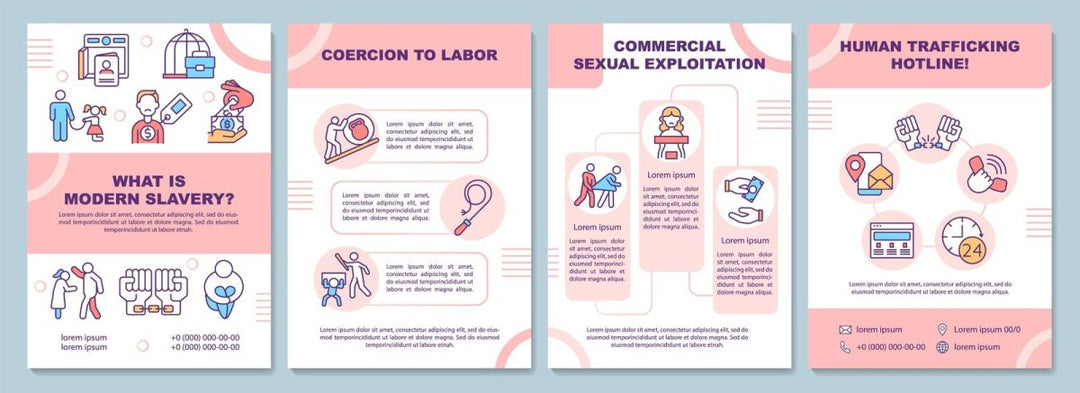 Human Trafficking Brochures Bundle