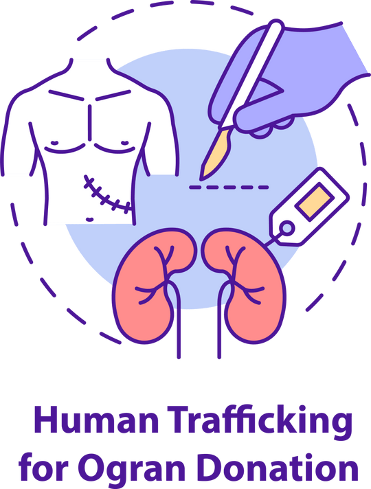 Human Trafficking Concept Icons Bundle