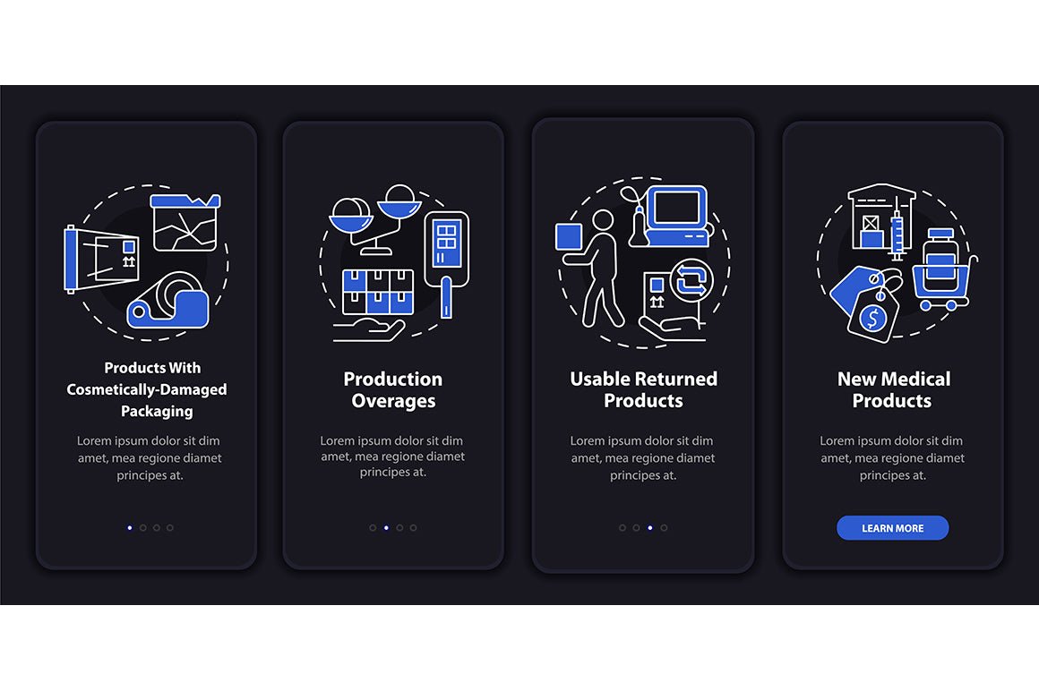 Humanitarian Aid App Screen Bundle