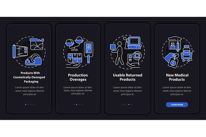 Humanitarian Aid App Screen Bundle