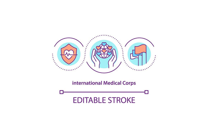 Humanitarian Aid Program Icons Bundle