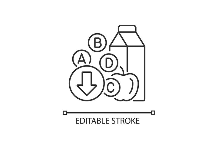 Hunger and food security linear icons set for dark and light mode