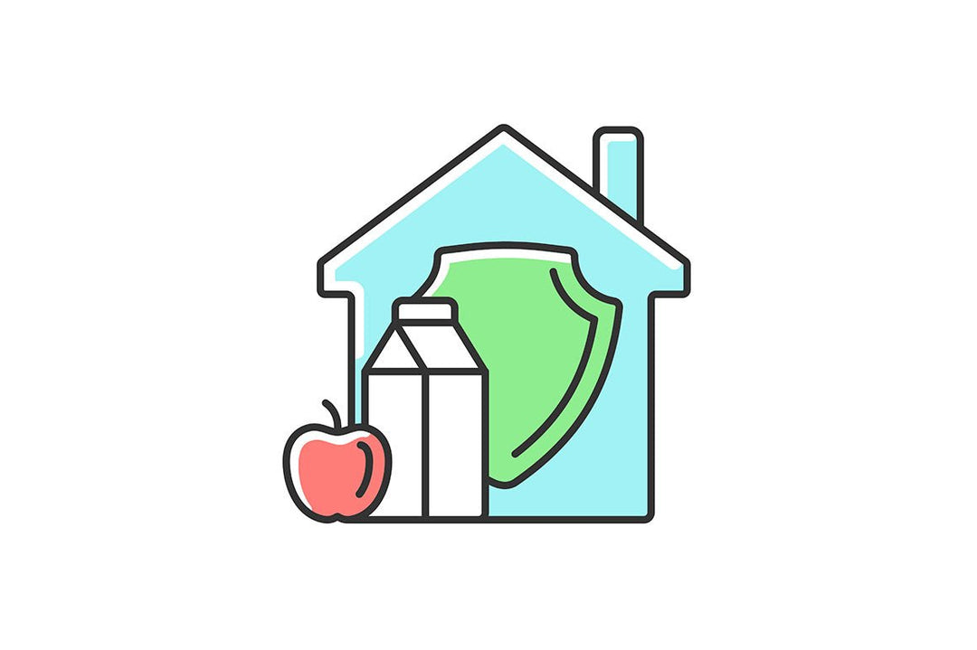 Hunger and food security RGB color icons set