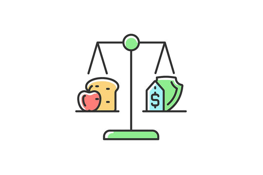 Hunger and food security RGB color icons set