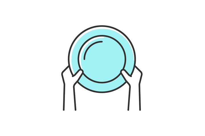 Hunger and food security RGB color icons set
