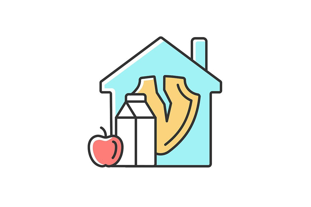 Hunger and food security RGB color icons set