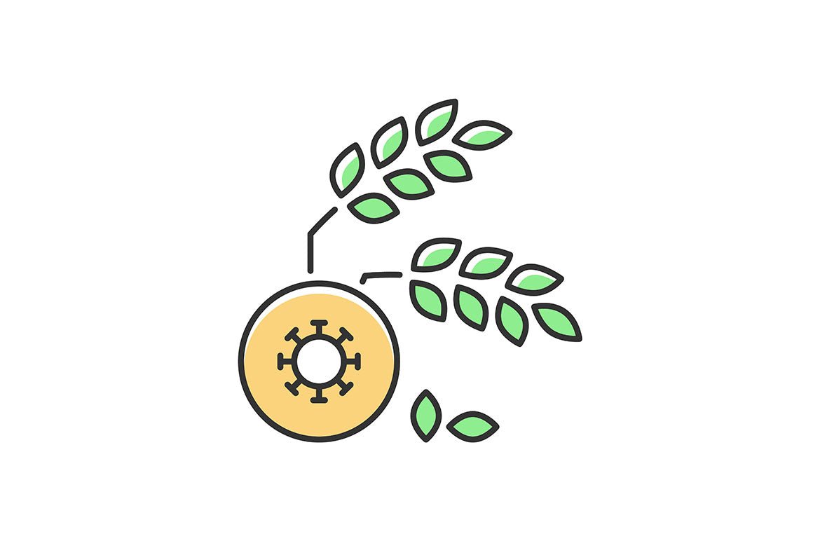 Hunger and food security RGB color icons set