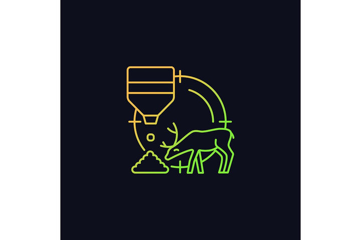 Hunting gradient icons set for dark and light mode