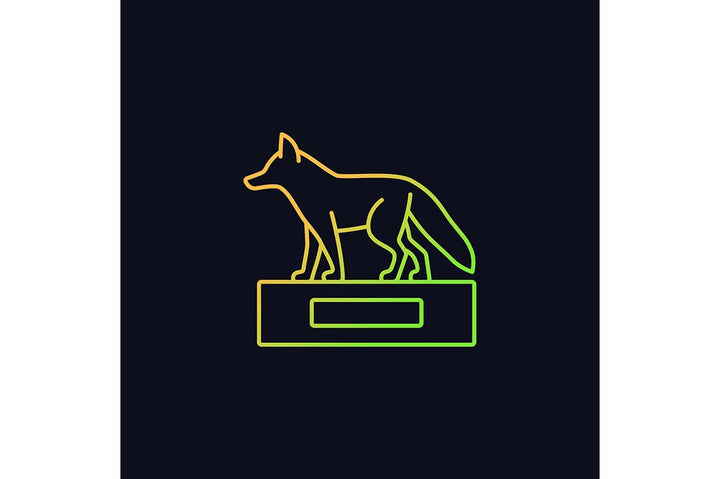 Hunting gradient icons set for dark and light mode