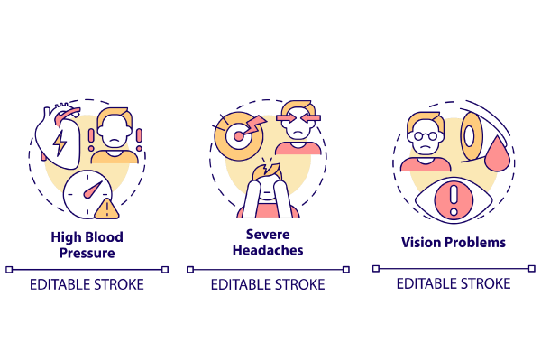 Hypertension Concept Icons Bundle