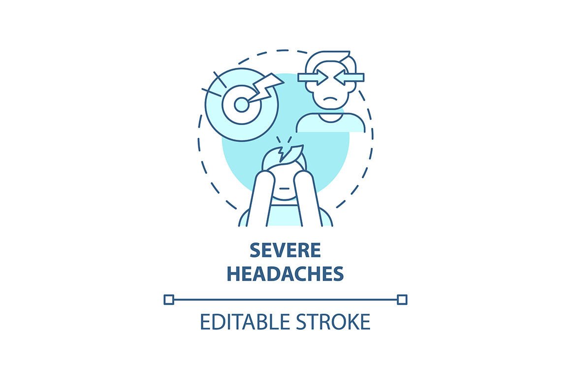 Hypertension concept icons bundle