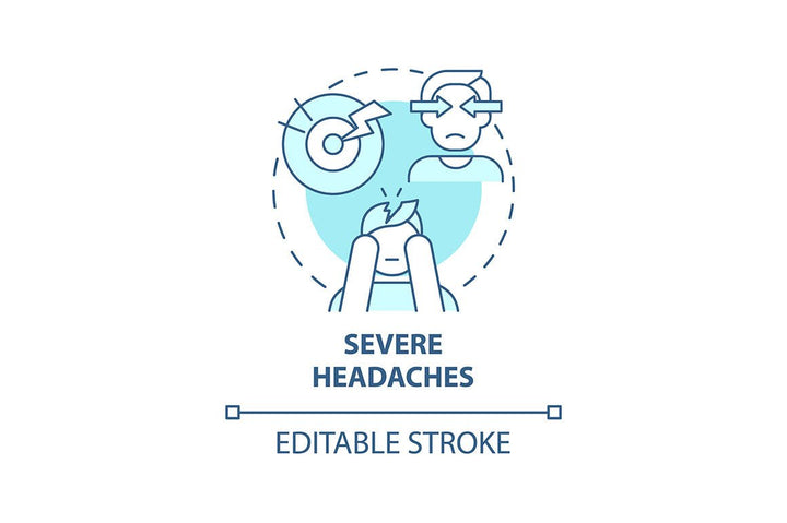 Hypertension concept icons bundle