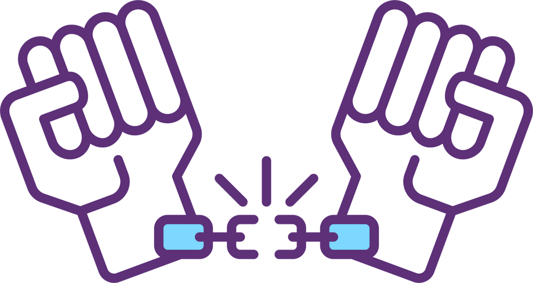 Illegal human trade related RGB color icons set