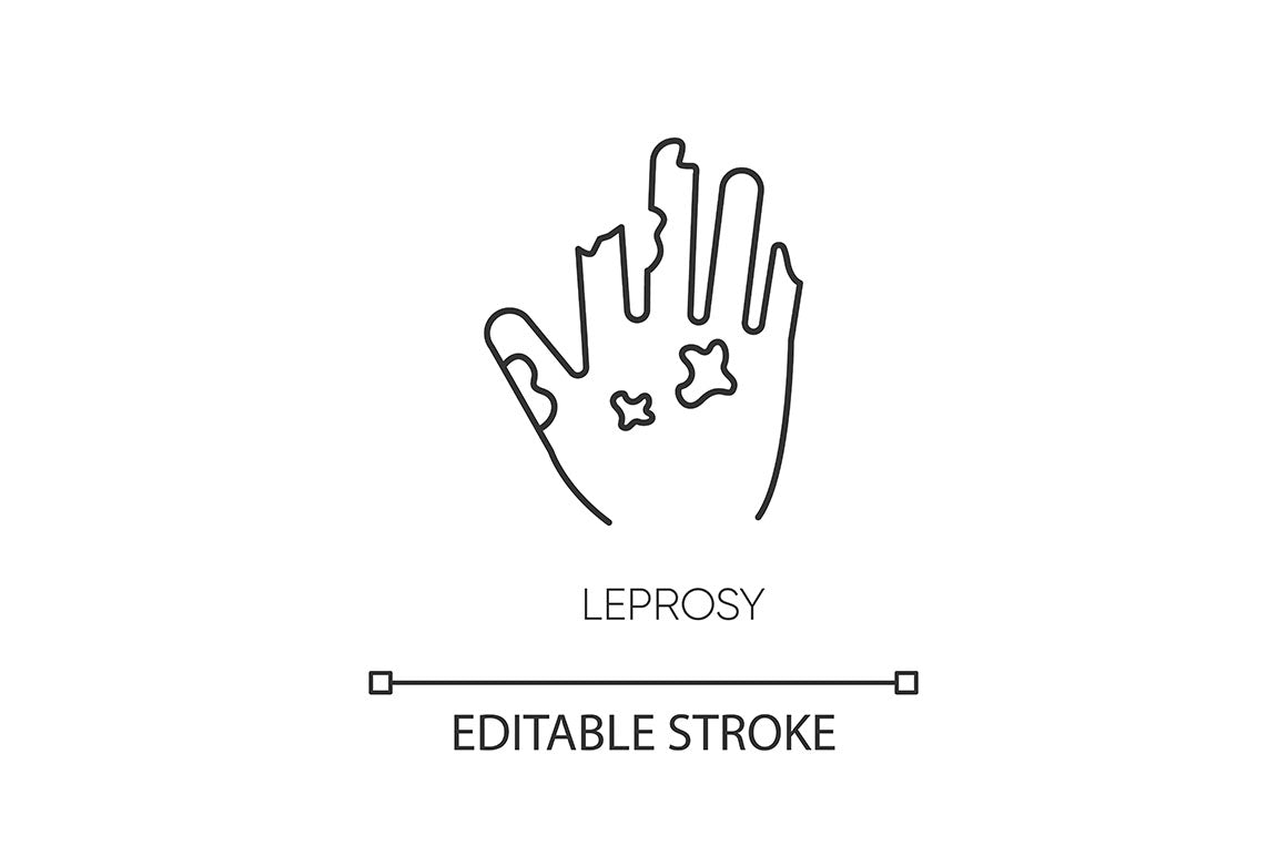 Infectious diseases pixel perfect linear icons set