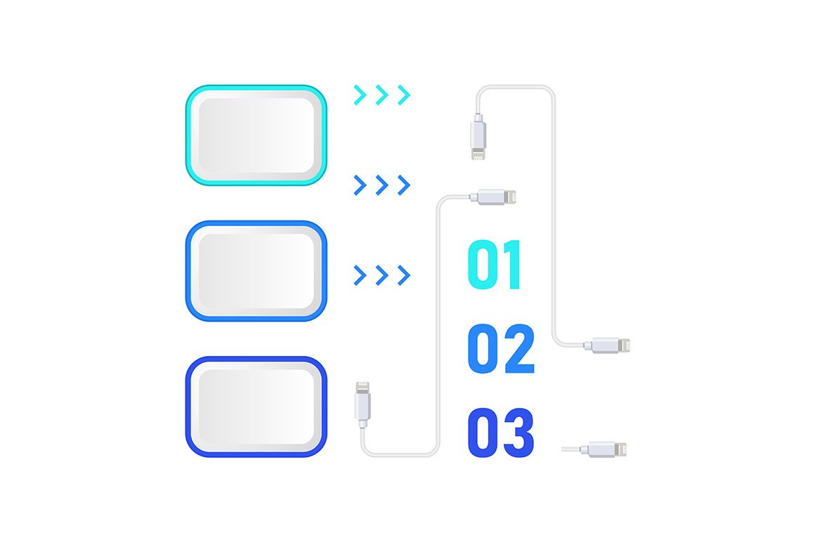 Infographic chart design element bundle