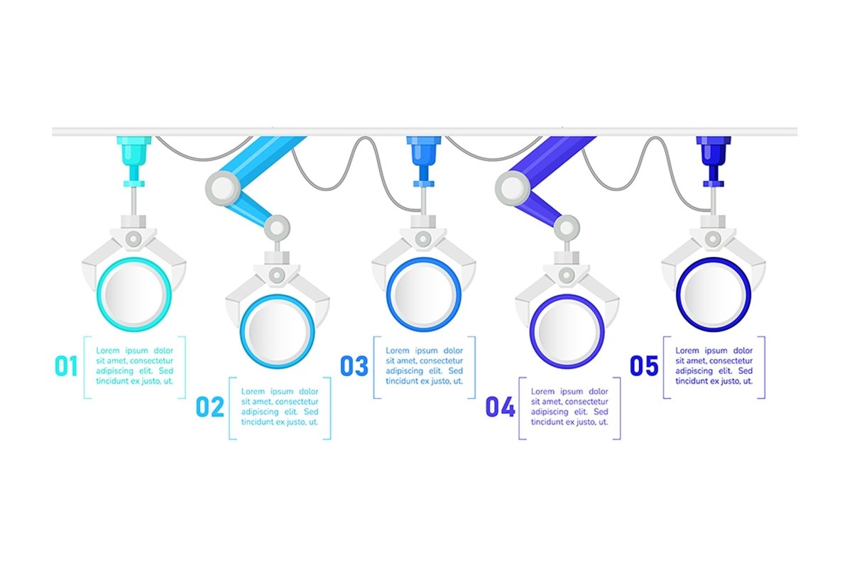 Infographic chart design element bundle