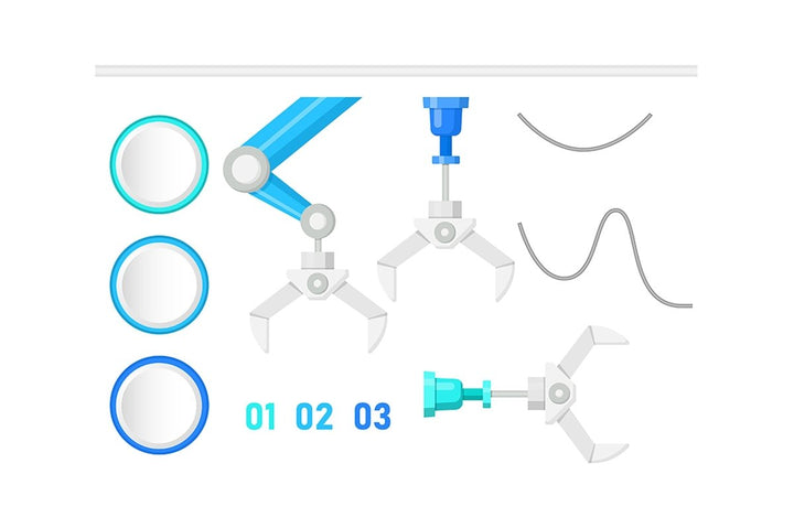 Infographic chart design element bundle