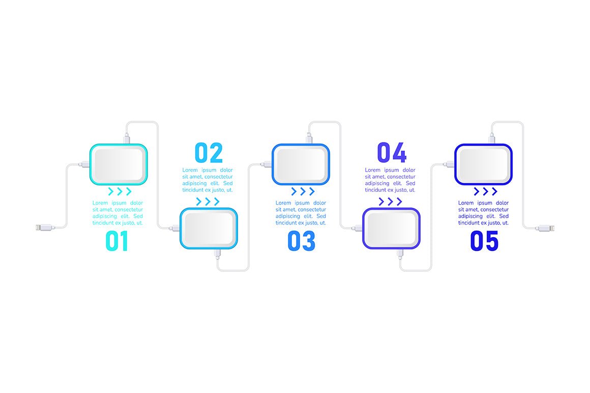 Infographic chart design element bundle