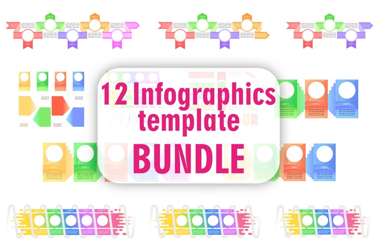 Infographic chart design element set