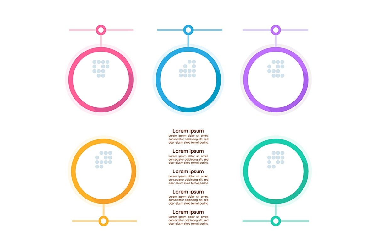 Infographic chart design templates set