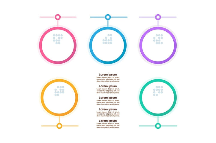 Infographic chart design templates set