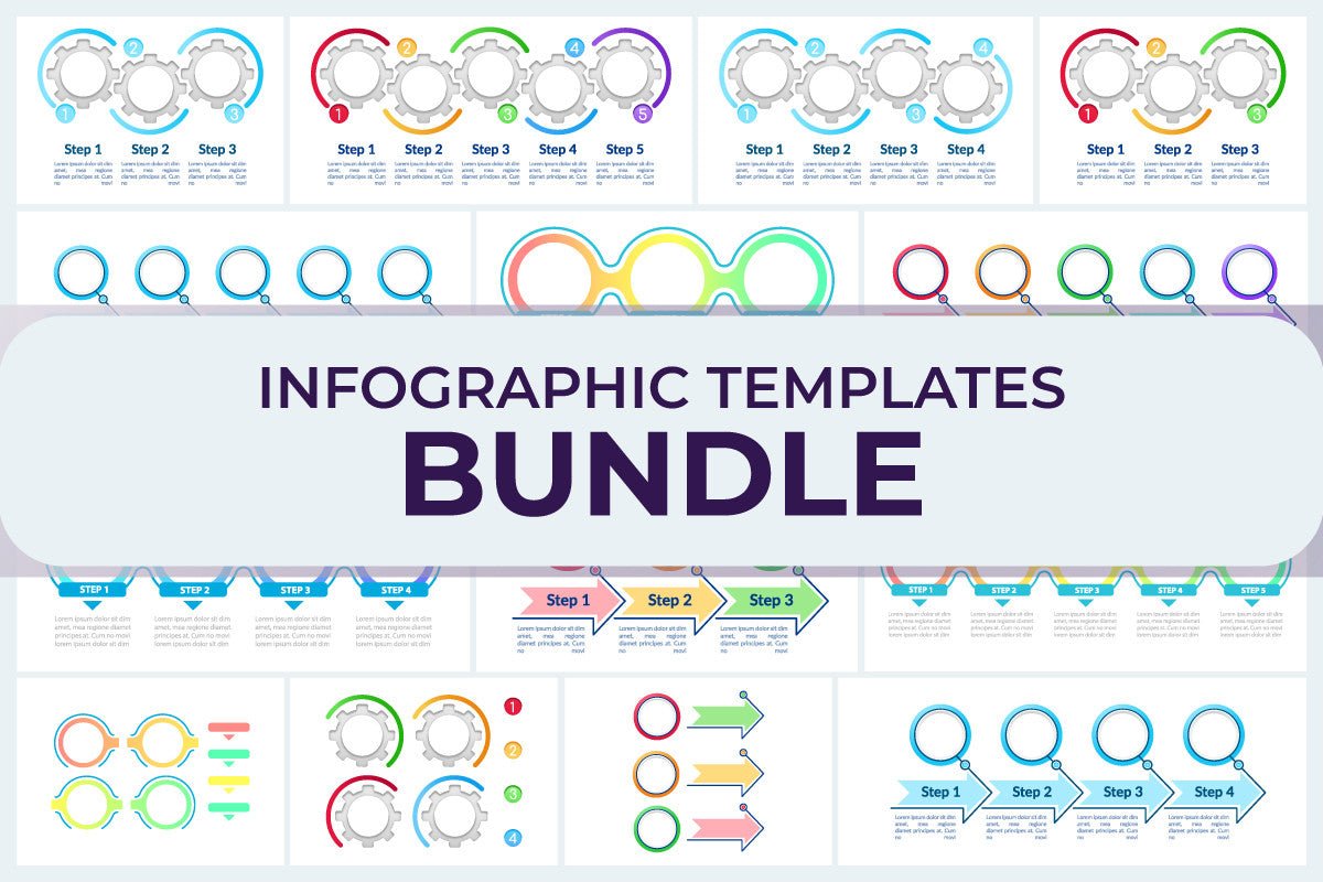 Infographic templates bundle