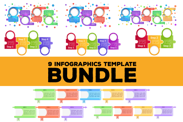 Exploded Bundle Infographic Infographics template bundle – IMG Visuals