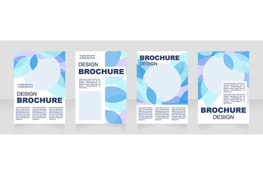 Information blank brochure layout design