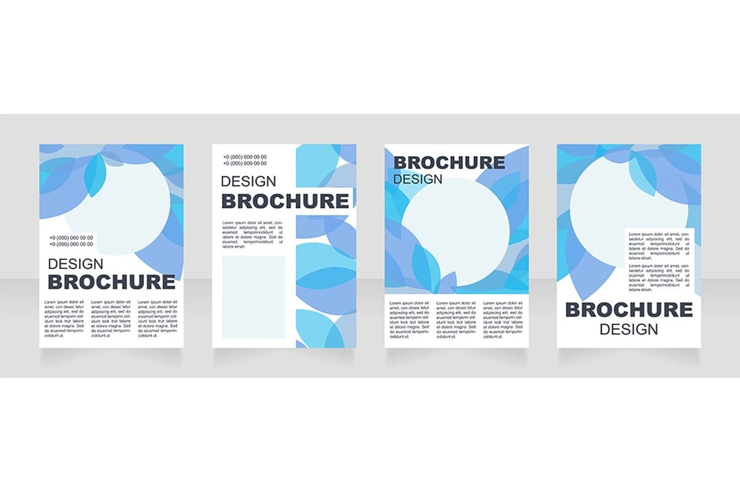 Information blank brochure layout design
