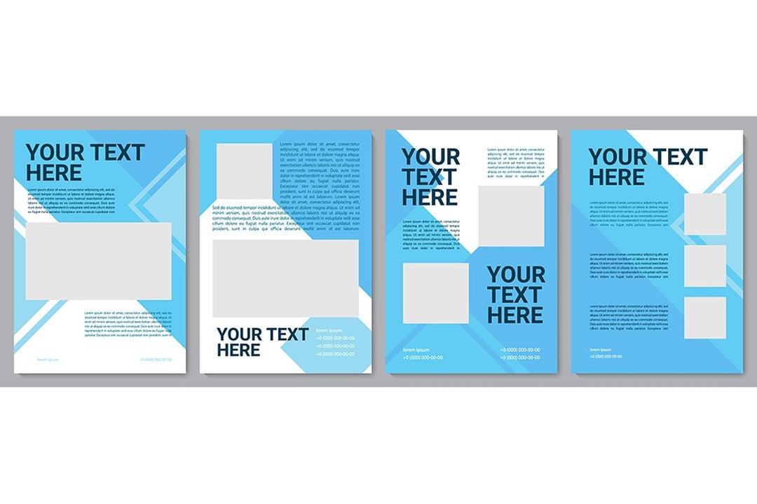 Informational brochure template set