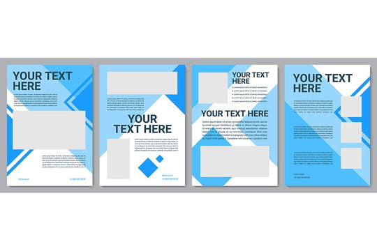 Informational brochure template set