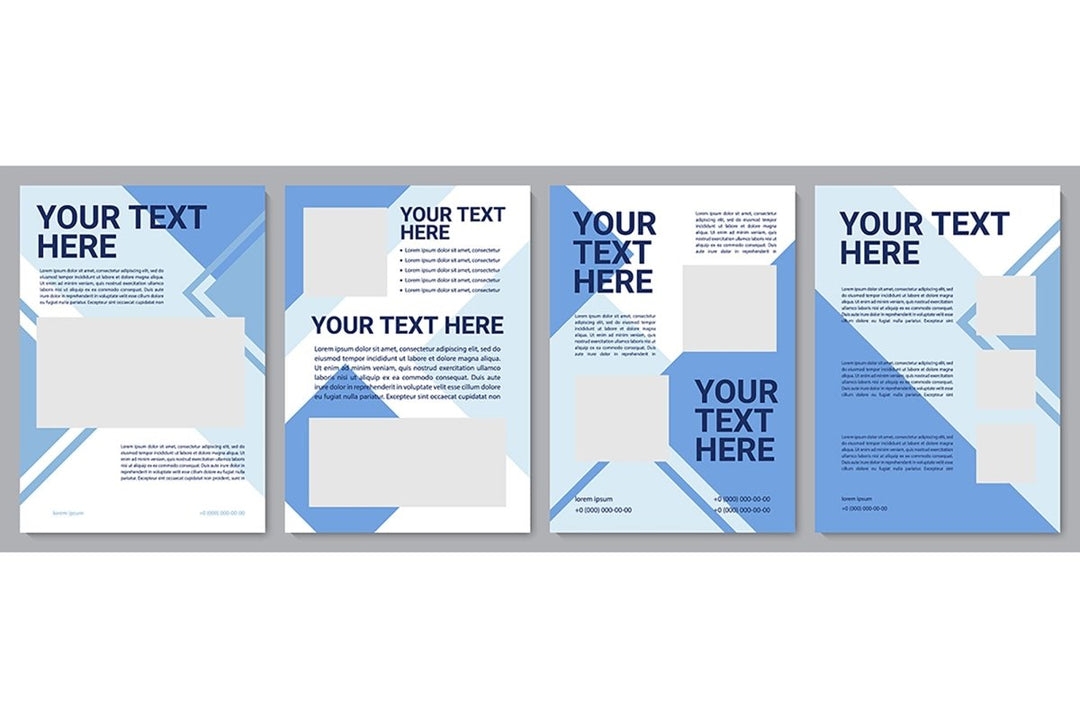 Informational brochure template set