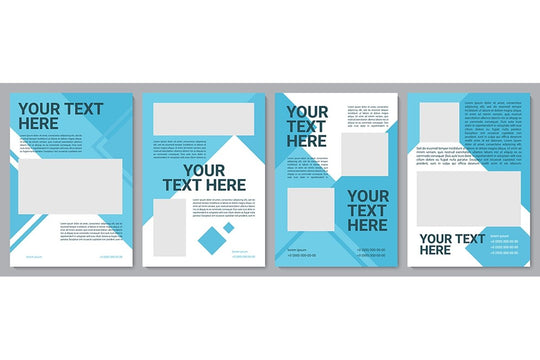 Informational brochure template set