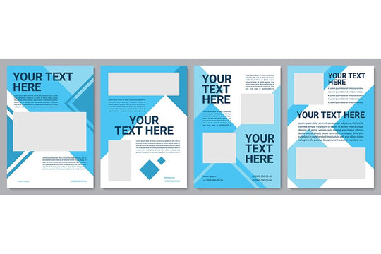 Informational brochure template set