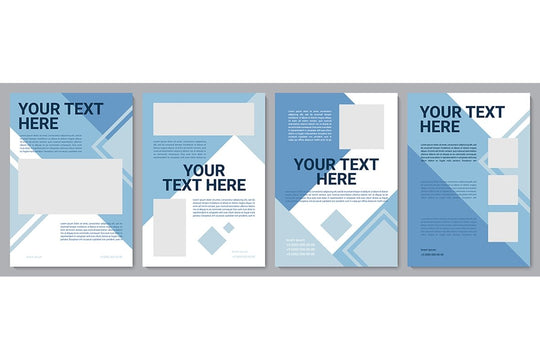 Informational brochure template set