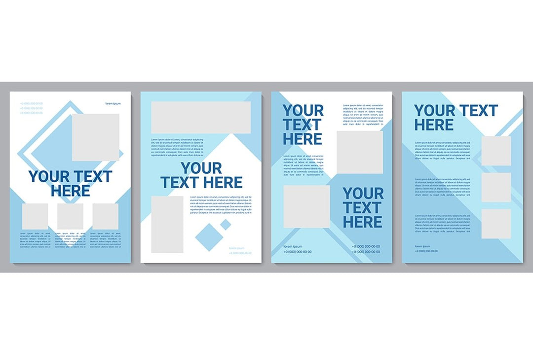 Informational brochure template set