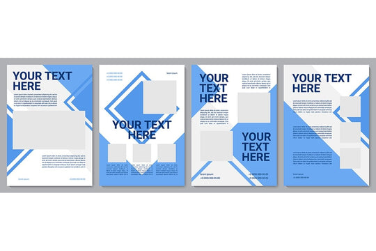 Informational brochure template set