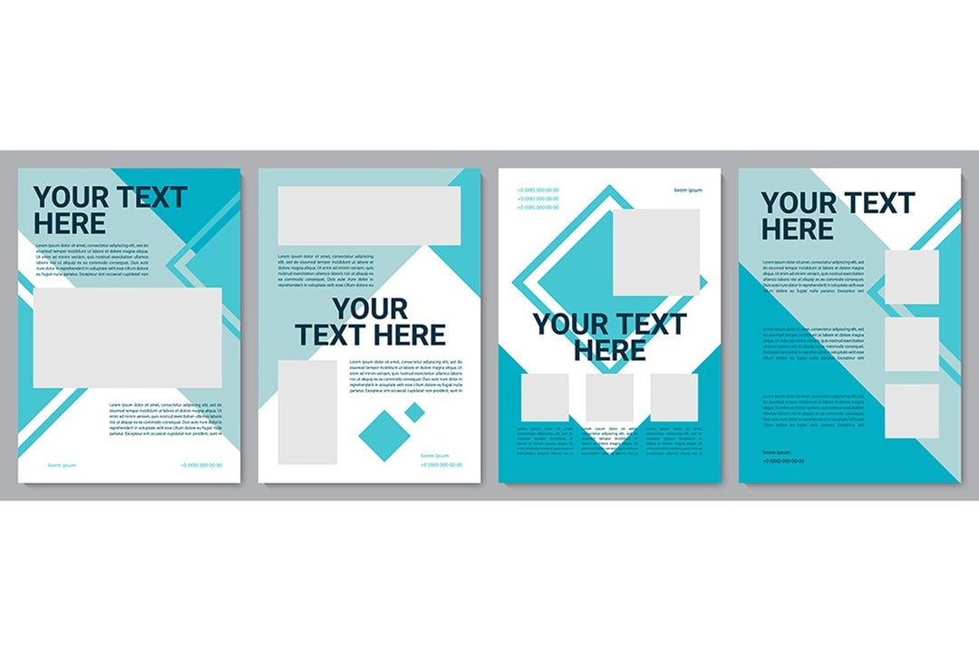 Informational brochure template set