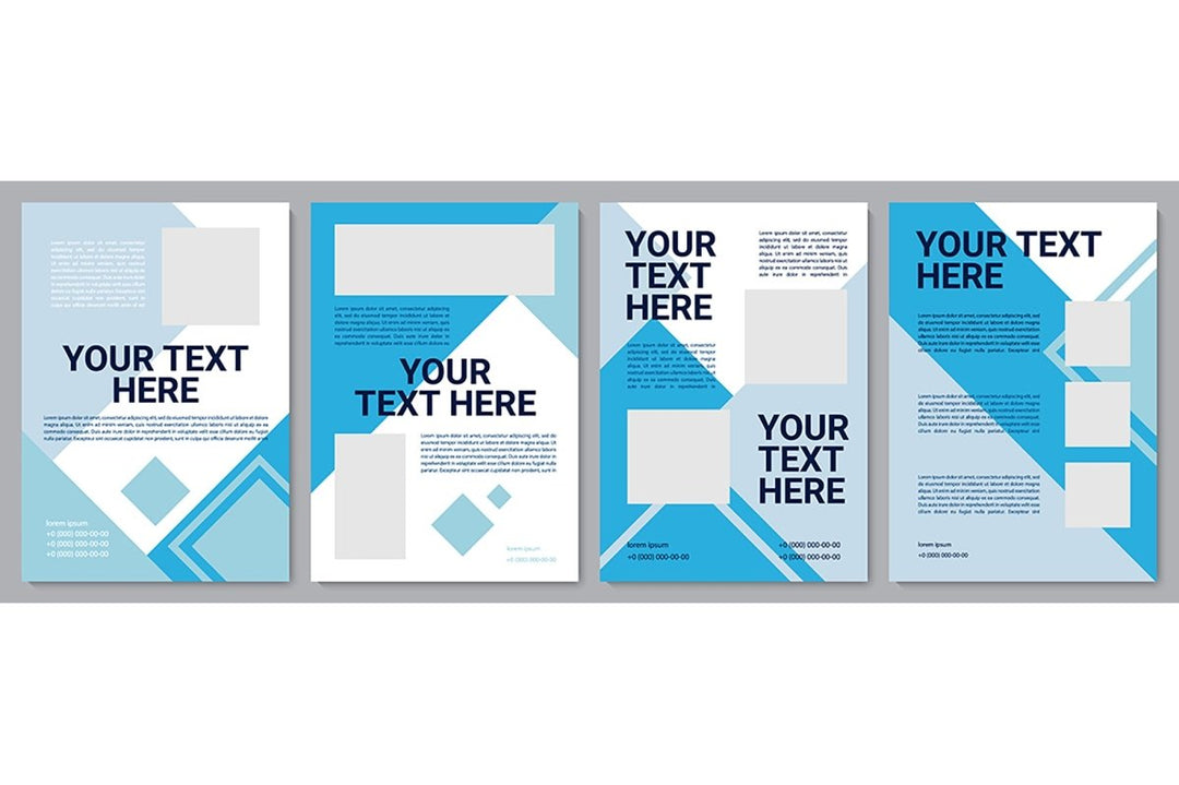 Informational brochure template set