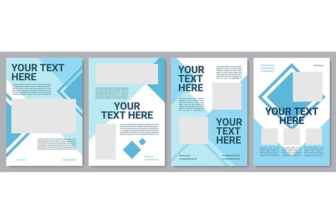 Informational brochure template set