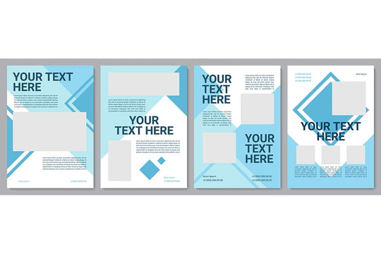 Informational brochure template set