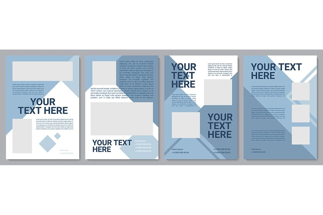 Informational brochure template set