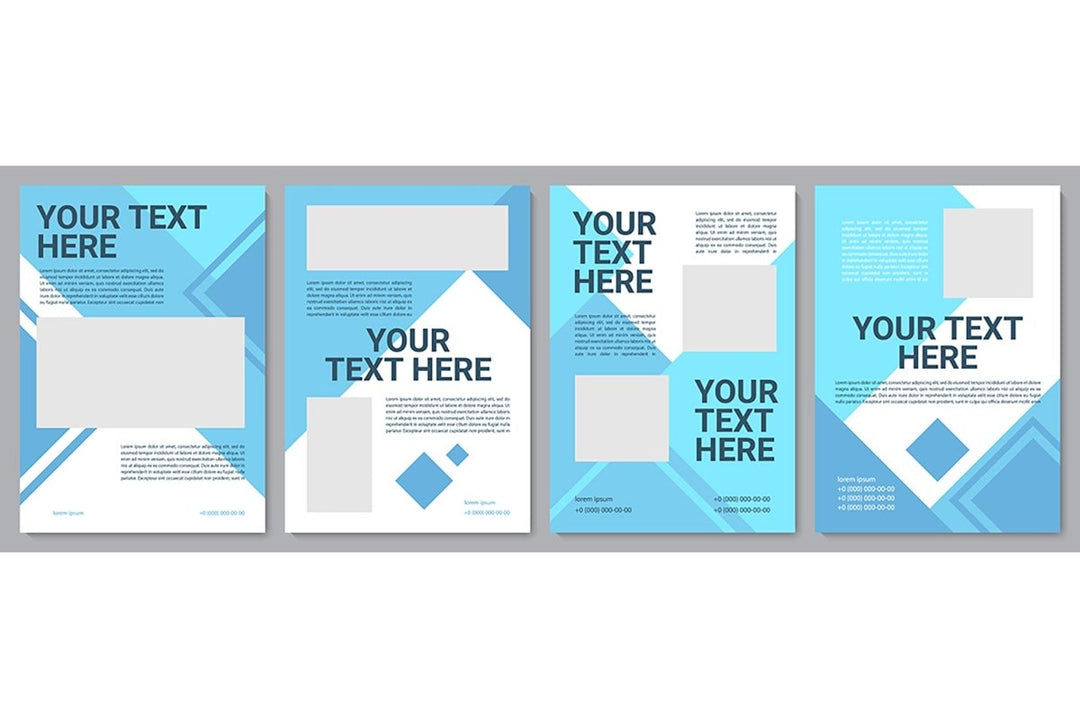 Informational brochure template set